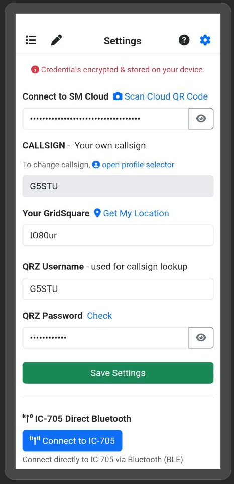 SMGO ham radio sync features